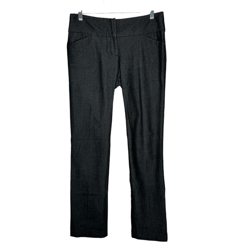 New York & Company / charcoal gray straight leg trouser dress pants / 2